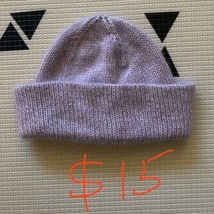 Purple toddler beanie
